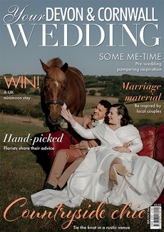 Cover of the September/October 2023 issue of Your Devon & Cornwall Wedding magazine