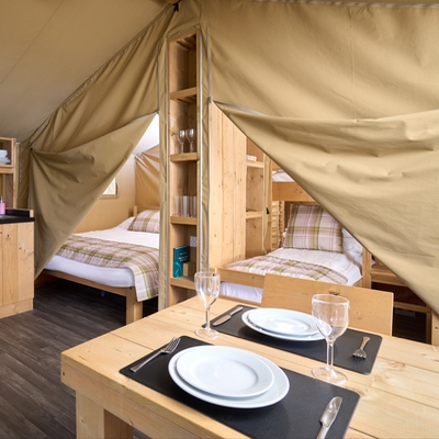 Experience Freedom offers getaways in safari tents in Moreton-in-Marsh