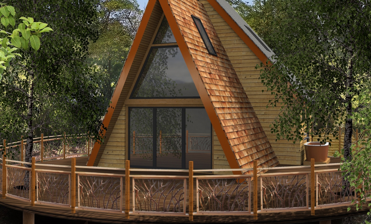 Luxury treehouse The Hudnalls Hideout set to open late November 2019 in the Wye Valley, Gloucestershire: Image 1