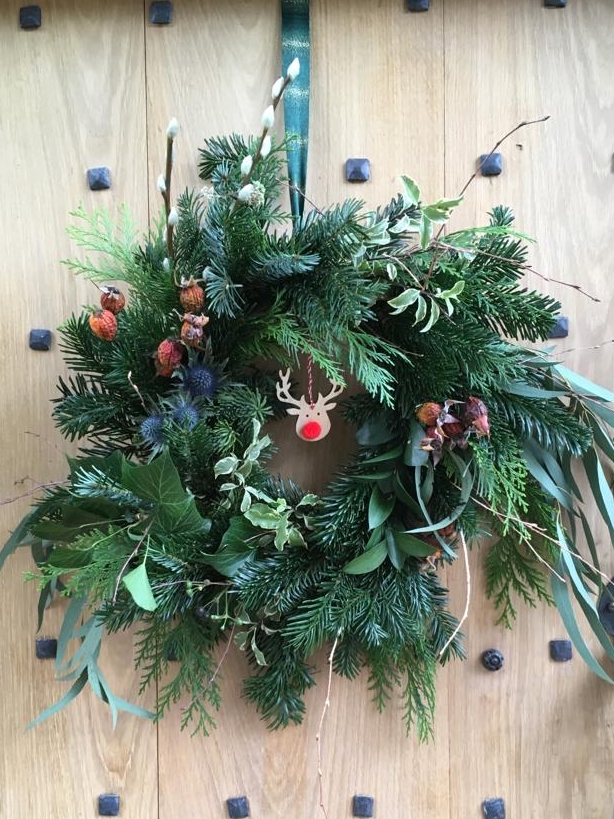Abbey Meadow Flowers and the Stonehouse Court Hotel collaborate to host Christmas Wreath Course on 1st December 2019: Image 1