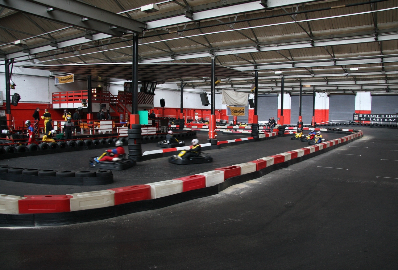 Kart racing at JDR Karting and Activity Centre in Gloucester