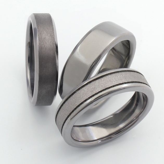 Three tantalum rings from from Cooljoolz