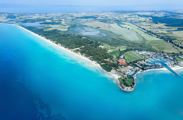 Sani Resort aerial view