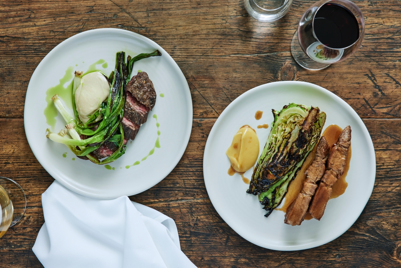 Dishes on the menu at The Bradley Hare in Wiltshire