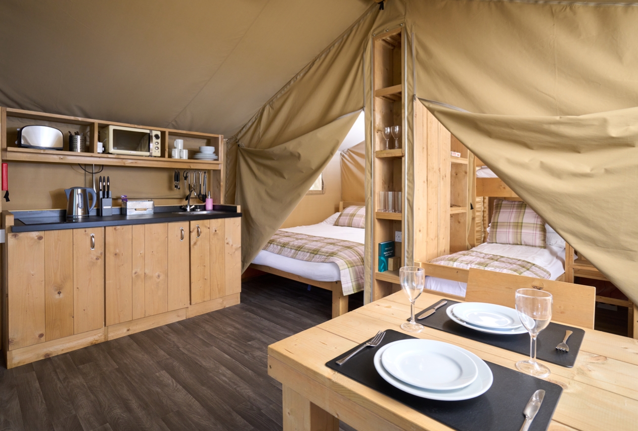 Experience Freedom's safari tents in Moreton-in-Marsh, Gloucestershire