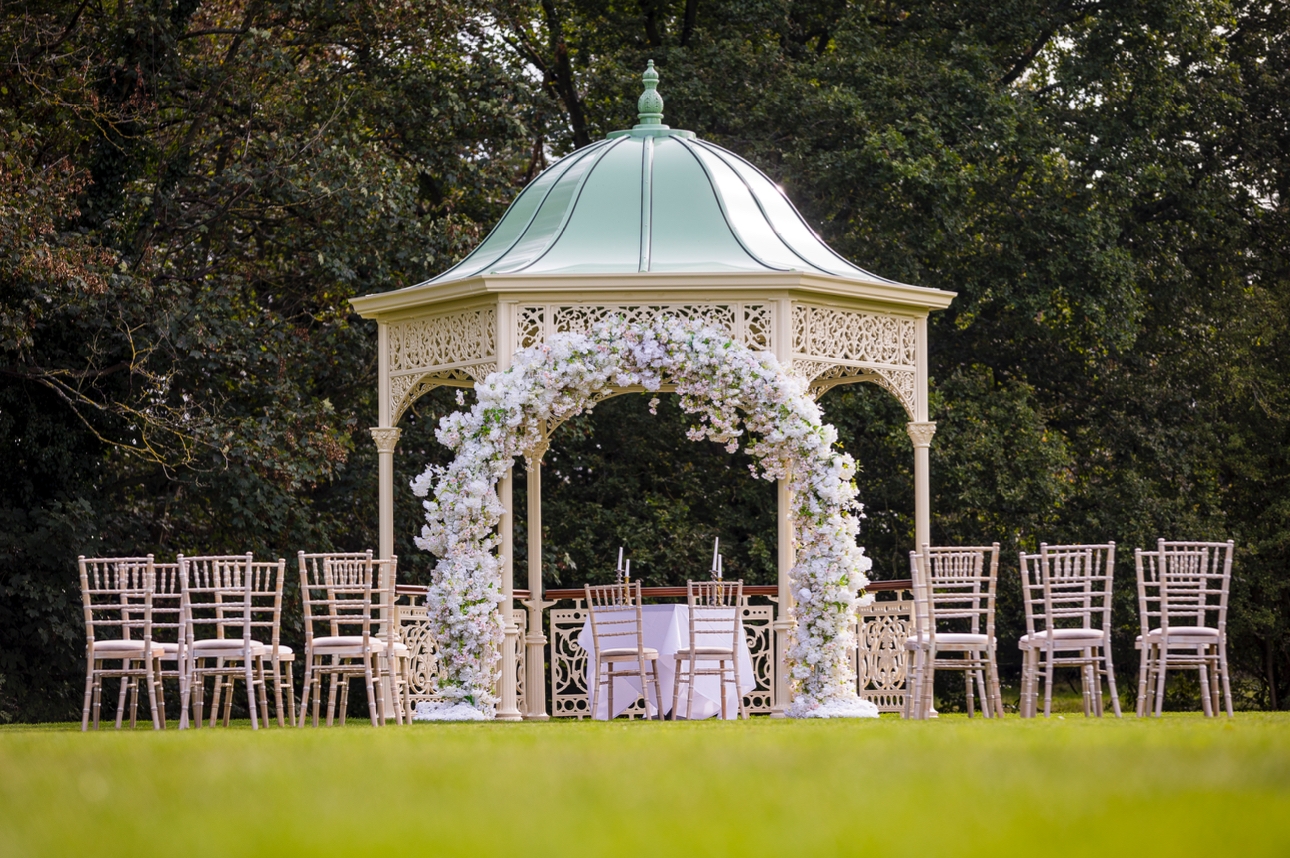 Bucks-based Burnham Beeches Hotel's outdoor wedding pavilion